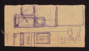 Projects for the Reconstruction of the "Wall" in Bohdanów - Plan of the Farm Buildings (?)