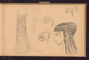 Costume Sketch of Salome by Ferdynand Ruszczyc