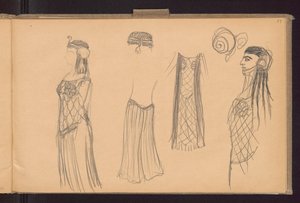 Costume Sketch of Salome by Ferdynand Ruszczyc