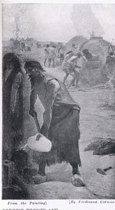 Forging bronze and iron, illustration from 