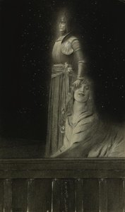 With Verhaeren: An Angel by Fernand Khnopff