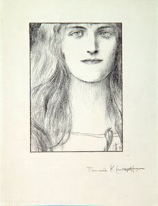 Head of a Woman, 1897 by Fernand Khnopff
