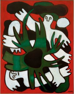 The Red Divers by Fernand Leger