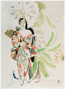 Erna in Japanese Raincoat by Fernand Leger