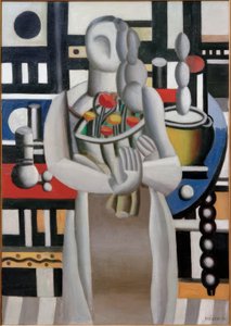 Woman with Flowers by Fernand Leger