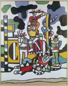 Composition with Five Clowns