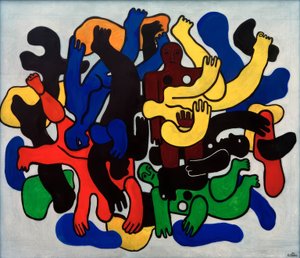 Black Diver by Fernand Leger