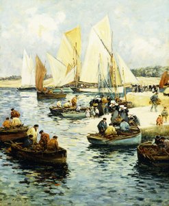 Return of the Fishermen at Concarneau