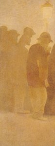 The Mouthful of Bread, Waiting in Line, Study for 