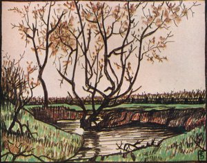 The Stream by Fernand Scouflaire