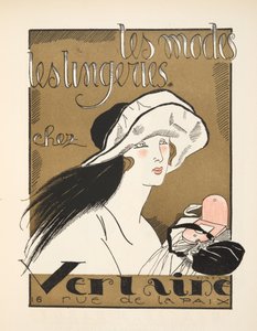 Advertisement for Verlaine, from Gazette de Bon Ton by Fernand Siméon