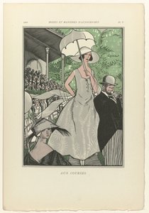 Fashions and Manners of Today, 1922, Pl. 5: At the Races