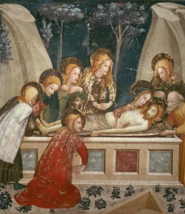 Jesus in the Tomb with the Apostles and His Mother