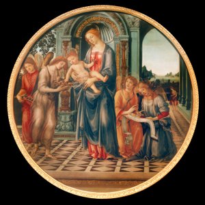 Mary with Child, Angels, and John the Baptist