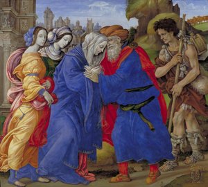 Meeting of Saints Joachim and Anne at the Golden Gate by Filippino Lippi