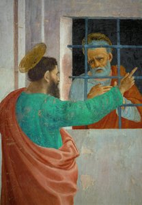 Saint Paul visits Saint Peter in prison, from the lower row of murals in the private chapel of the Brancacci family