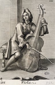 Man playing the viola by Filippo Bonanni