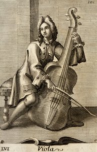 Man playing the viola by Filippo Bonanni