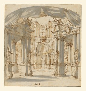 The Courtyard of a Palace: Project for a Stage by Filippo Juvarra