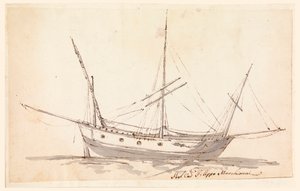 A Sailing Ship by Filippo Marchionni