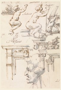 Architectural Details and Figure Studies by Filippo Marchionni
