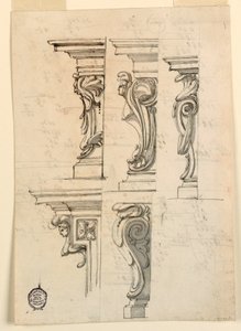 Five Corner Motifs, ca. 1750 by Filippo Marchionni