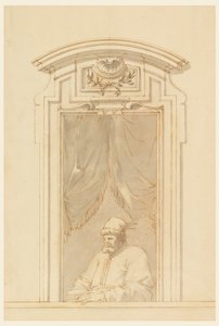 Window Case and Half of a Figure of a Turk by Filippo Marchionni