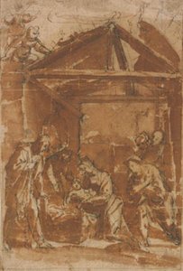 Adoration of the Shepherds by Filippo Tarchiani