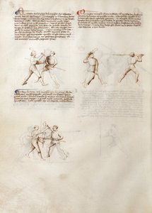 Combat with Dagger and Staff by Fiore dei Liberi