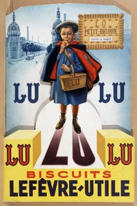 Biscuits Lefèvre-Utile (LU) Based on the Original Drawing by Firmin Bouisset - Coll. Conservatory of the Poster in Brittany