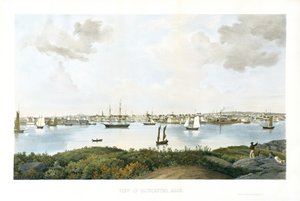 View of Gloucester, Mass., c. 1856 by Fitz Henry (attr.to) Lane