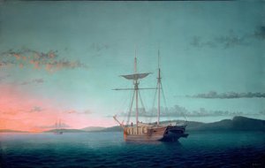 Lumber Schooners at Evening on Penobscot Bay
