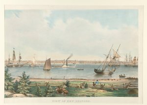 View of New Bedford from the Fort near Fairhaven by Fitz Henry Lane
