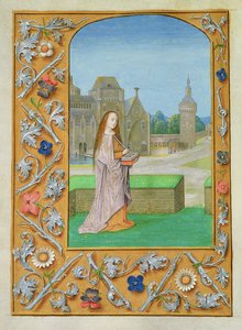 St. Barbara, from the Hastings Hours