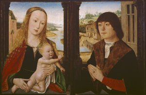Diptych - Virgin and Child and a Donor