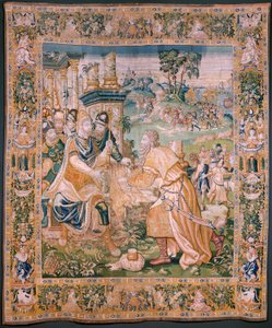 Alexander is Offered a Crown (Flemish Tapestry)