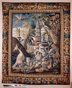 Flemish tapestry. So called verdure. Manufacture of Oudenaarde. Private collection. 17th century (?) by Flemish School