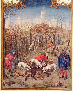 The Month of December: Hunting Wild Boar, from the Breviarium Grimani