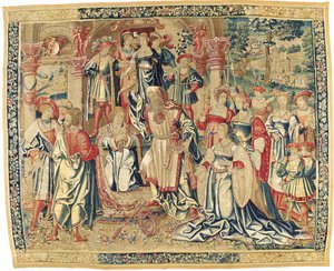 Franco-Flemish Biblical Tapestry by Flemish School