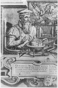 Gerard Mercator Engraved for Inclusion in the Mercator and Hondius Series of Atlases by Flemish School