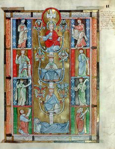 The Tree of Jesse, from De Laudibus Sancte Crucis by Rabanaus Maurus from Anchin Abbey by Flemish School