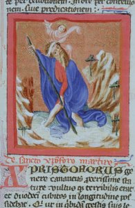 Page from the Golden Legend, Bruges, c.1400-10 by Flemish School