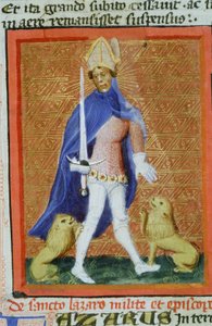 Page from the Legenda Aurea, Bruges, c.1400-10 by Flemish School