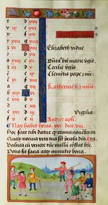 November: Game of Golf, from a Book of Hours by Flemish School