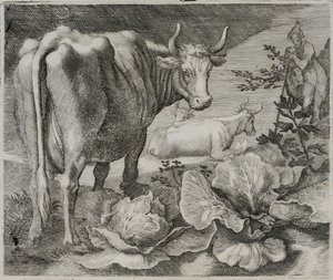 Old Master Engraving by Flemish School