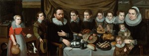 Portrait of a Family at Midday Meal, 1610s