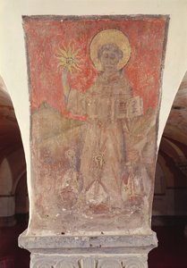 St. Bernardino of Siena, mural from the crypt by Flemish School