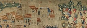 Tapestry showing the Conquests of King Alfonso V of Portugal, Tournai (detail)