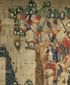 Tapestry Showing the Conquests of King Alfonso V of Portugal (Detail)