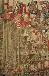 Tapestry showing the Conquests of King Alfonso V of Portugal, Tournai (detail)